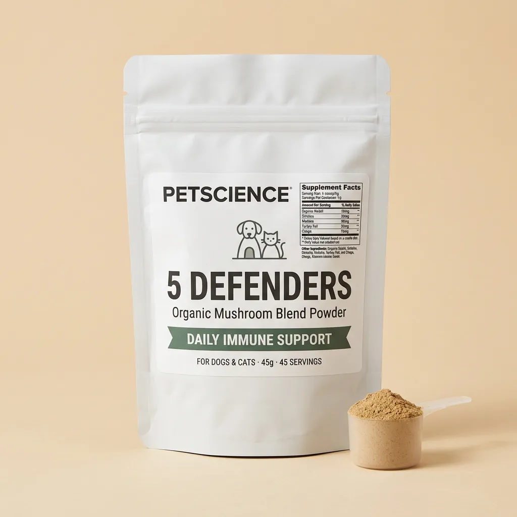 5 Defenders Organic Mushroom Blend Powder